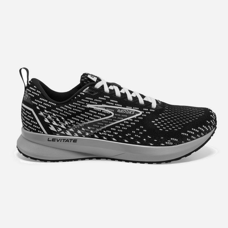 Brooks Levitate 5 - Zapatillas Running Asfalto Mujer - Negras / Gris / Blancas (QW6790385)